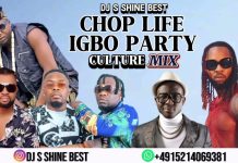 Dj S Shine – CHOP LIFE IGBO PARTY CULTURE MIXTAPE